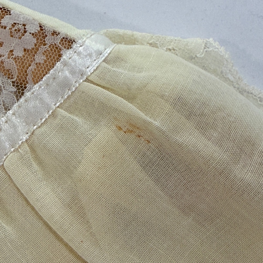 Vintage Gunne Sax Jessica Maxi Prairie Dress Lace Capelet Ivory Boho Size 13 - Picture 12 of 16